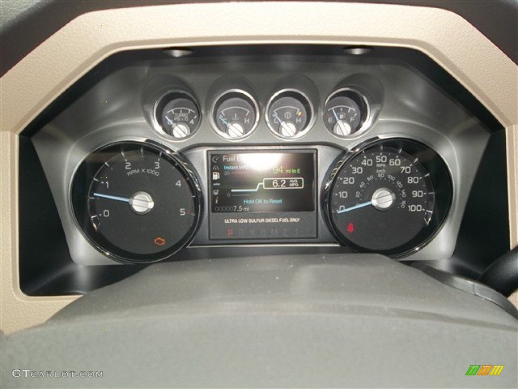 2013 Ford F350 Super Duty Lariat Crew Cab 4x4 Gauges Photo #75872452