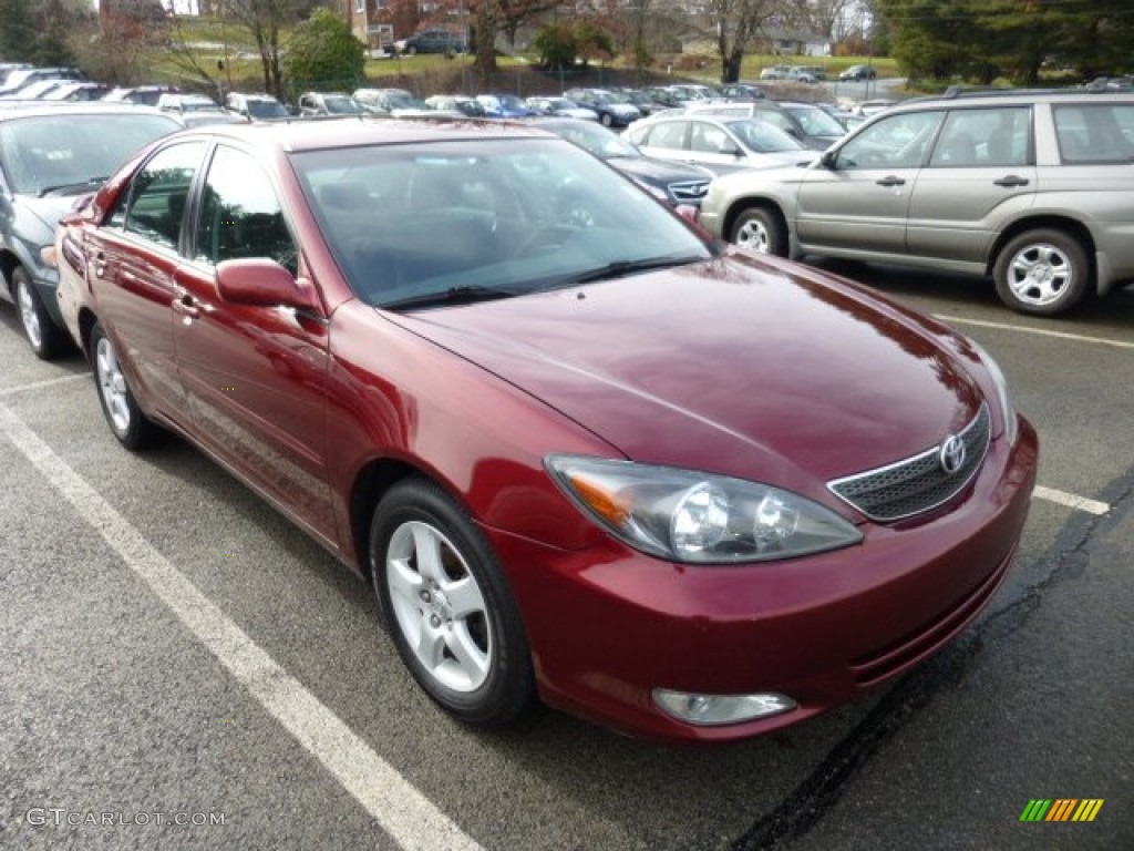 2004 Camry SE - Salsa Red Pearl / Dark Charcoal photo #1