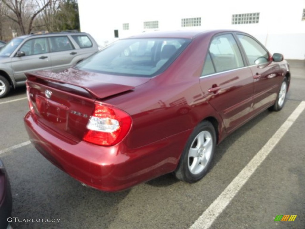 2004 Camry SE - Salsa Red Pearl / Dark Charcoal photo #3