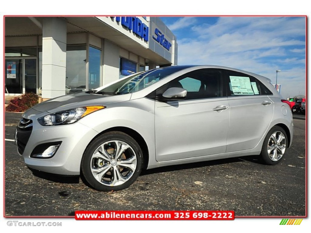 2013 Elantra GT - Shimmering Air Silver / Black photo #1