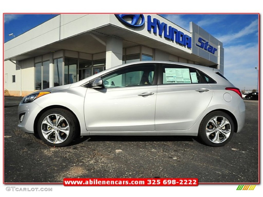 2013 Elantra GT - Shimmering Air Silver / Black photo #2