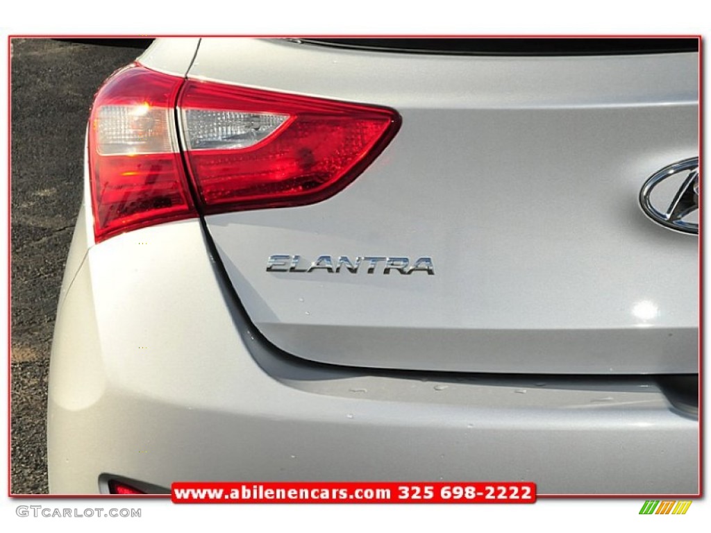 2013 Elantra GT - Shimmering Air Silver / Black photo #5