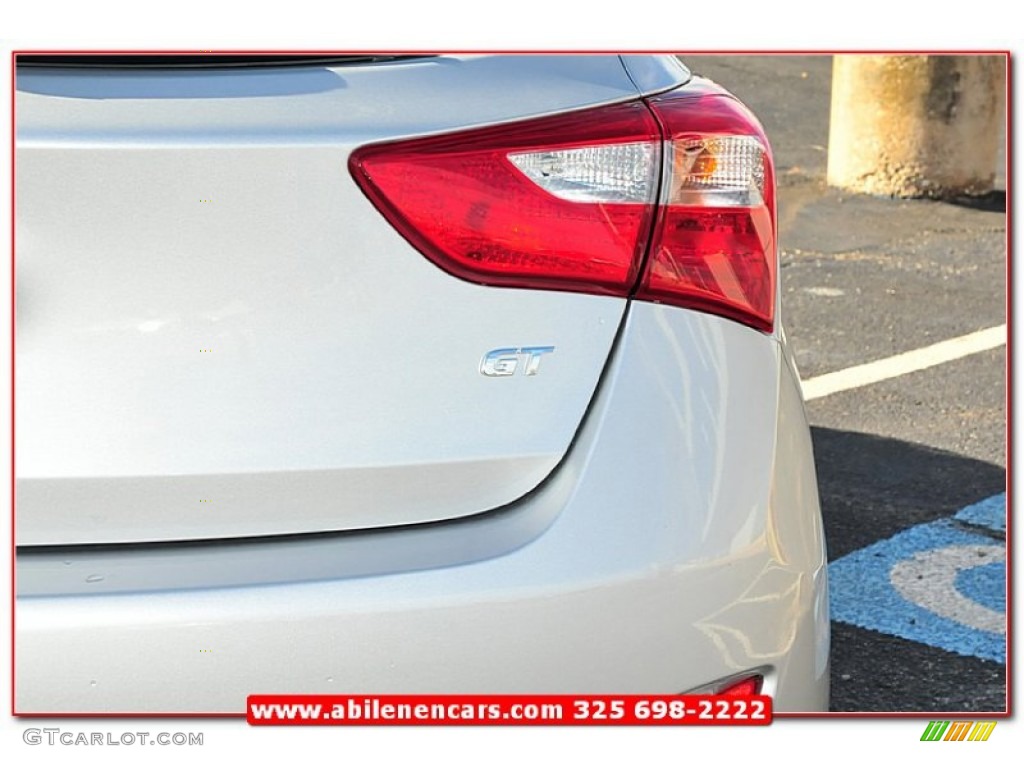 2013 Elantra GT - Shimmering Air Silver / Black photo #6