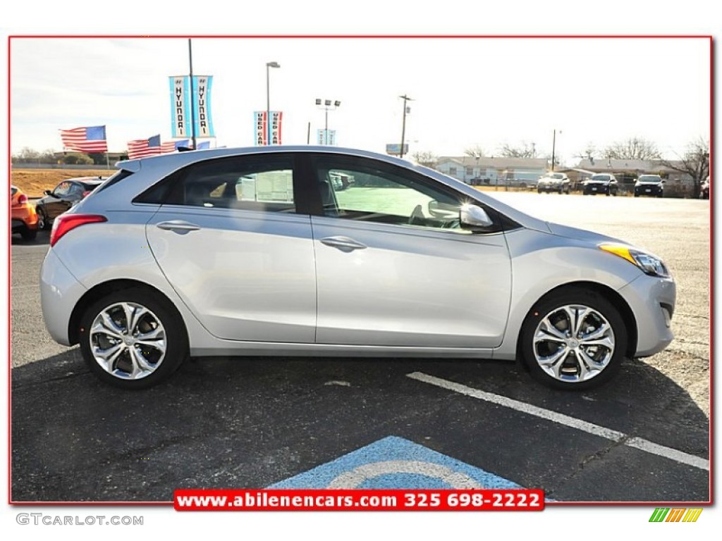2013 Elantra GT - Shimmering Air Silver / Black photo #8