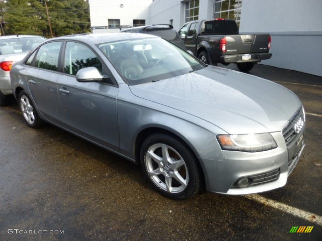 Quartz Grey Metallic 2009 Audi A4 2.0T Premium quattro Sedan Exterior Photo #75873262