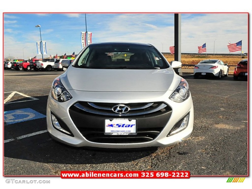 2013 Elantra GT - Shimmering Air Silver / Black photo #10