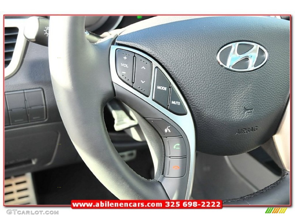 2013 Elantra GT - Shimmering Air Silver / Black photo #17
