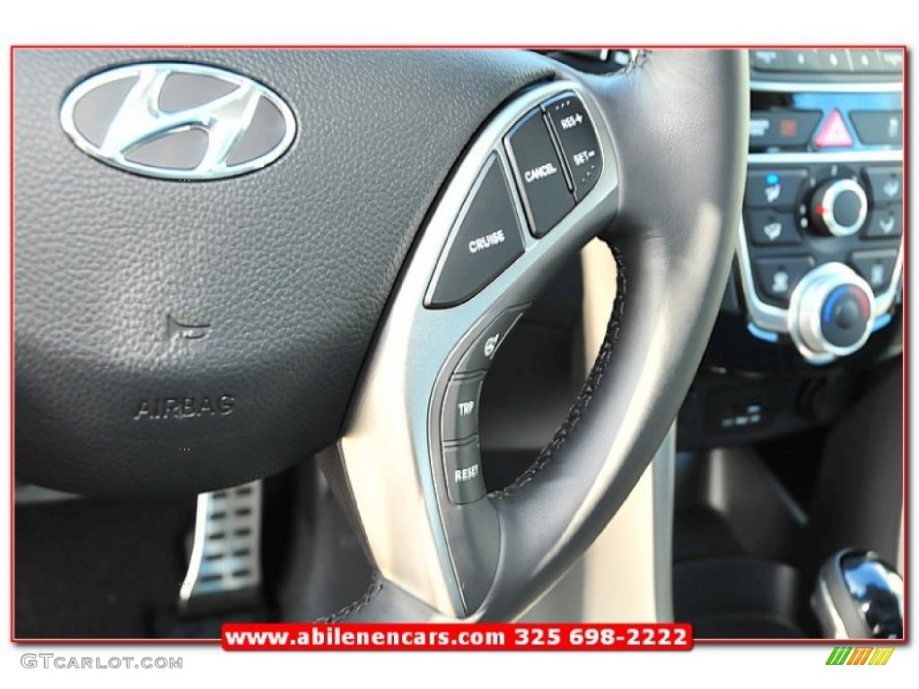 2013 Elantra GT - Shimmering Air Silver / Black photo #18