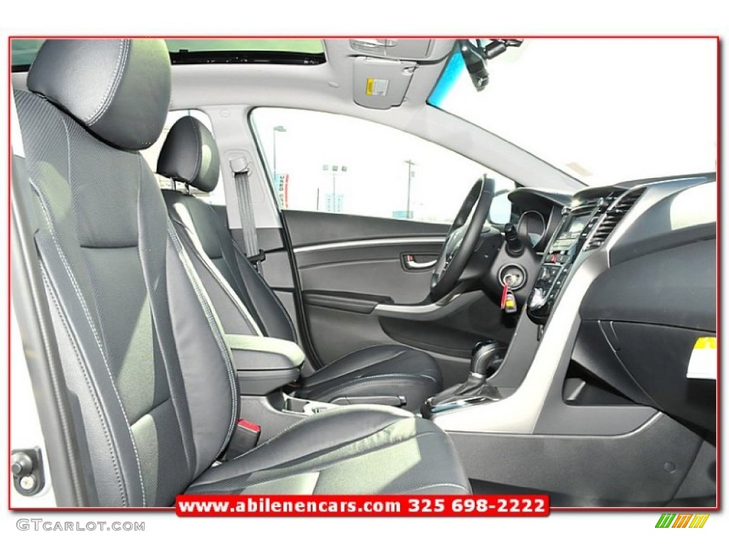 2013 Elantra GT - Shimmering Air Silver / Black photo #27
