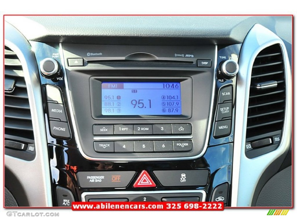 2013 Elantra GT - Shimmering Air Silver / Black photo #31