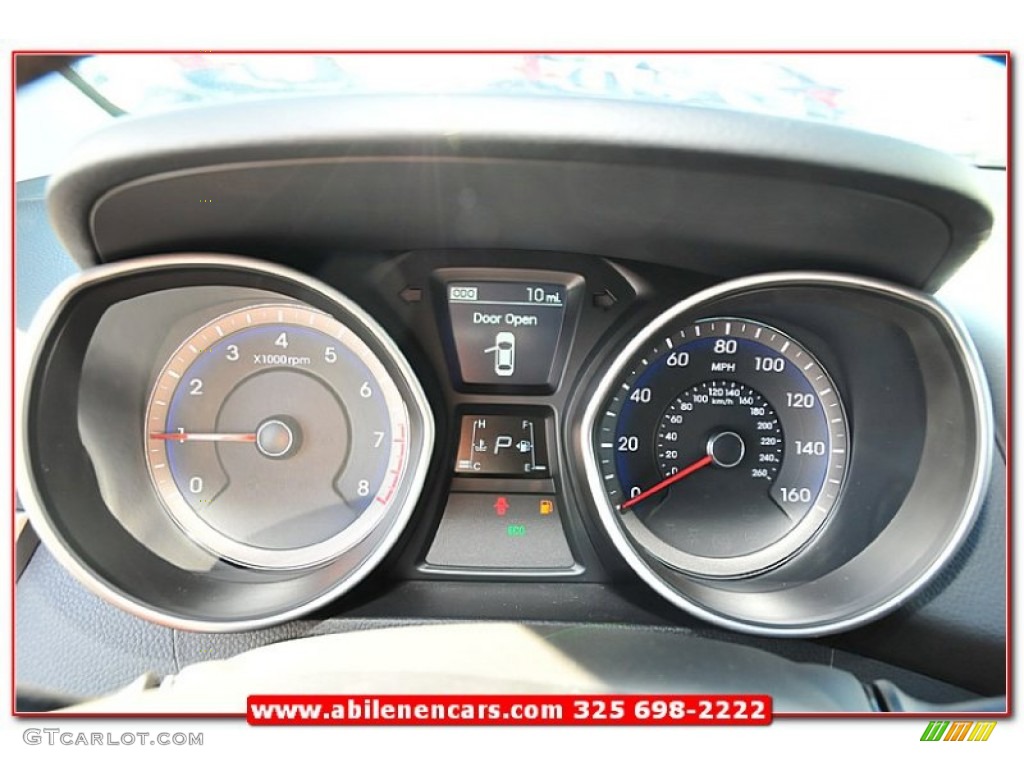 2013 Elantra GT - Shimmering Air Silver / Black photo #34