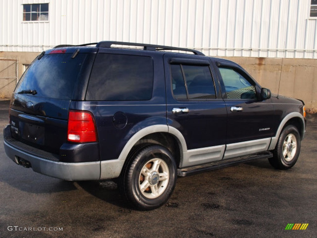 2002 Explorer XLT 4x4 - True Blue Metallic / Graphite photo #2