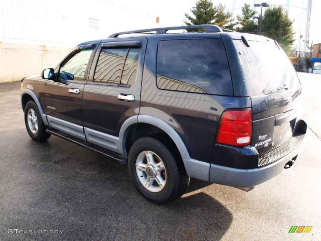 2002 Explorer XLT 4x4 - True Blue Metallic / Graphite photo #3