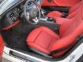 Coral Red Kansas Leather Prime Interior Photo for 2009 BMW Z4 #75874508