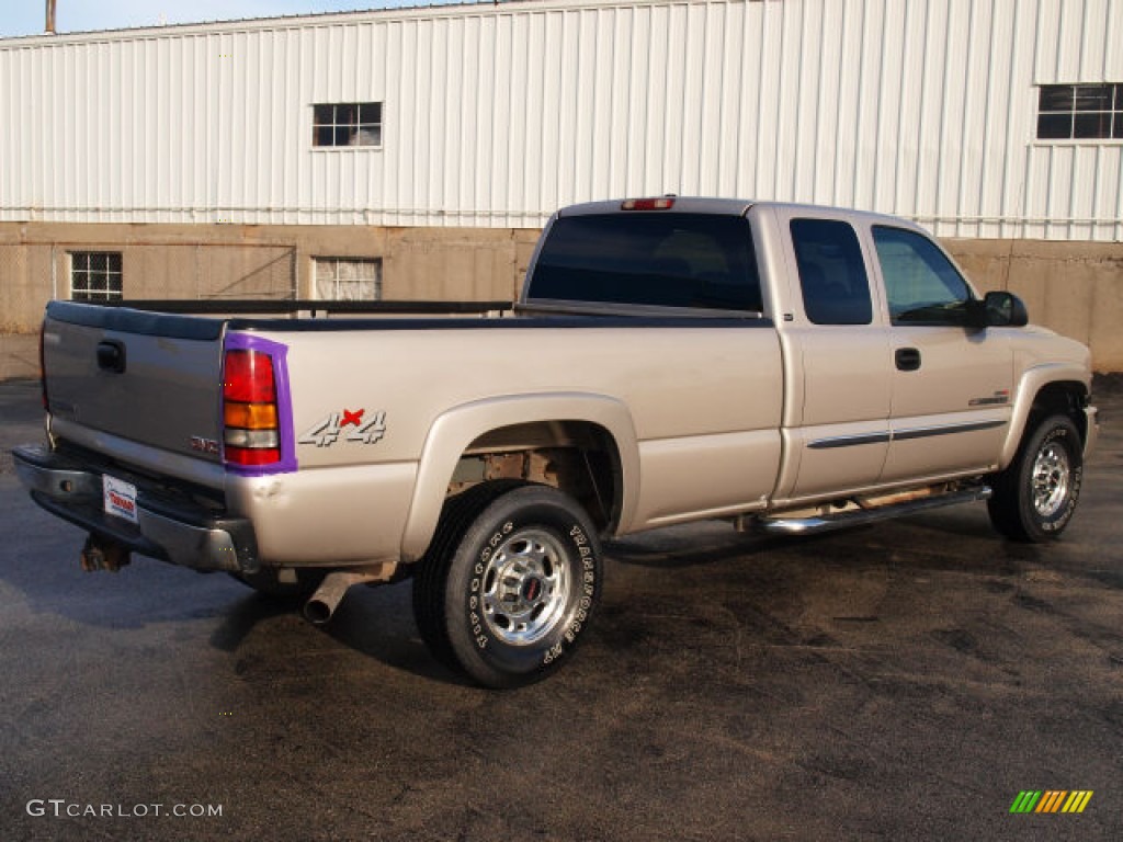 2005 Sierra 2500HD SLT Extended Cab 4x4 - Silver Birch Metallic / Dark Pewter photo #2