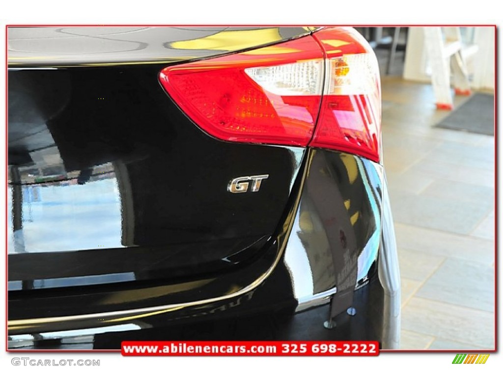2013 Elantra GT - Black Noir Pearl / Blue photo #6