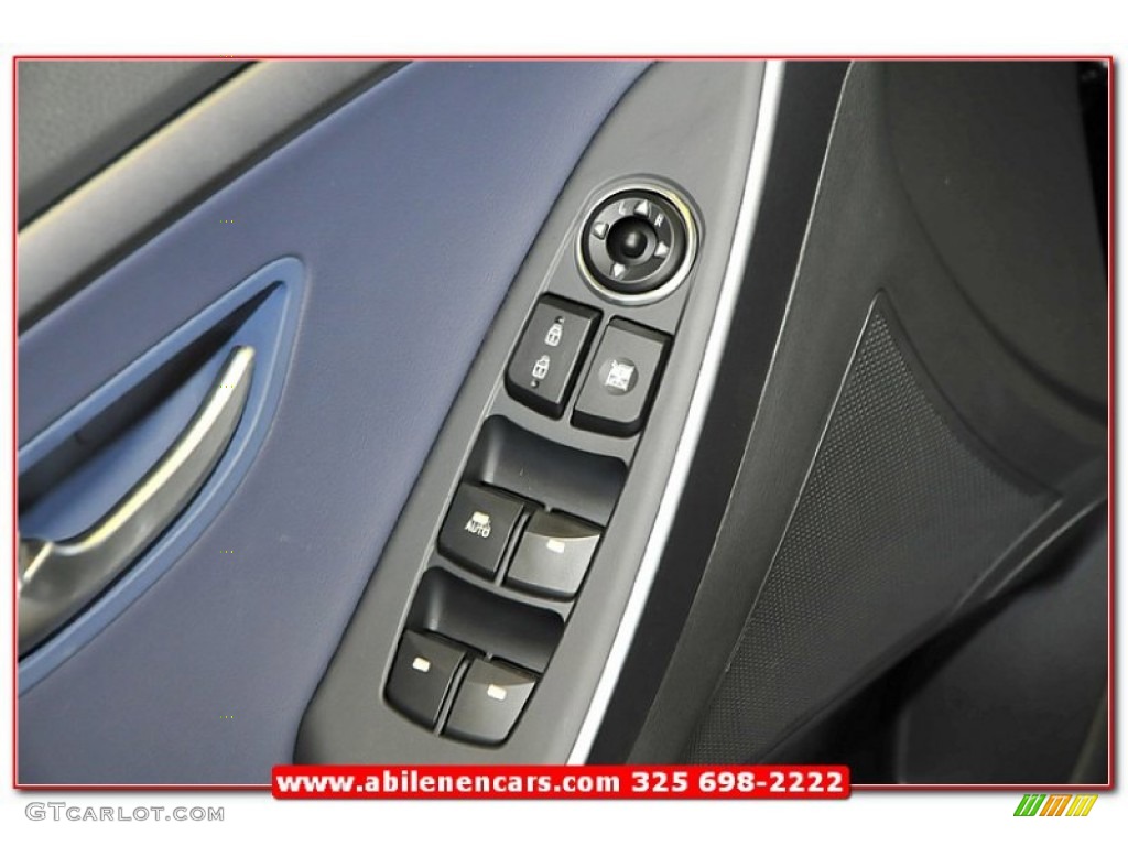 2013 Elantra GT - Black Noir Pearl / Blue photo #14