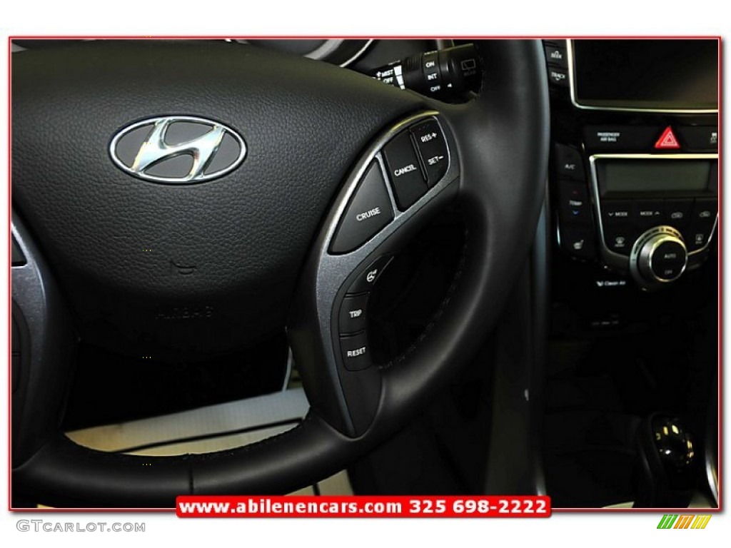 2013 Elantra GT - Black Noir Pearl / Blue photo #17