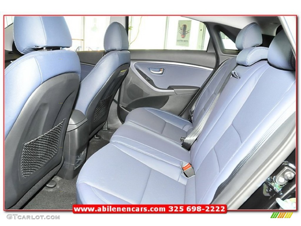 2013 Elantra GT - Black Noir Pearl / Blue photo #22