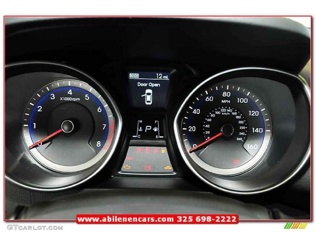 2013 Elantra GT - Black Noir Pearl / Blue photo #33