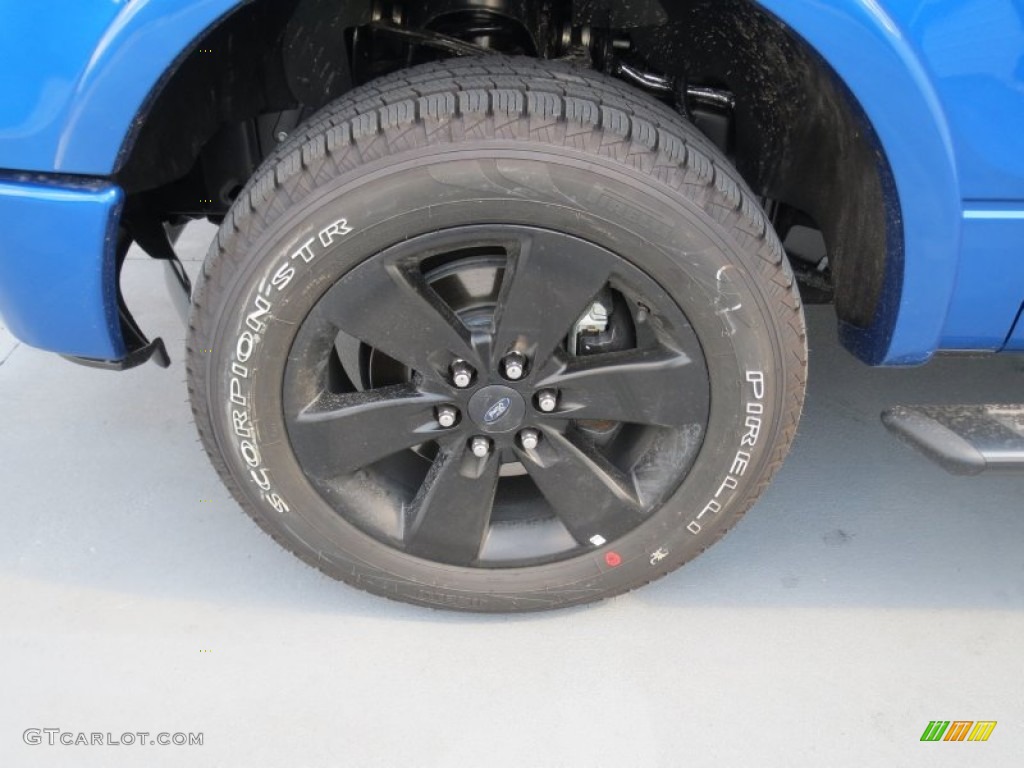2012 F150 FX4 SuperCrew 4x4 - Blue Flame Metallic / FX Sport Appearance Black/Red photo #10