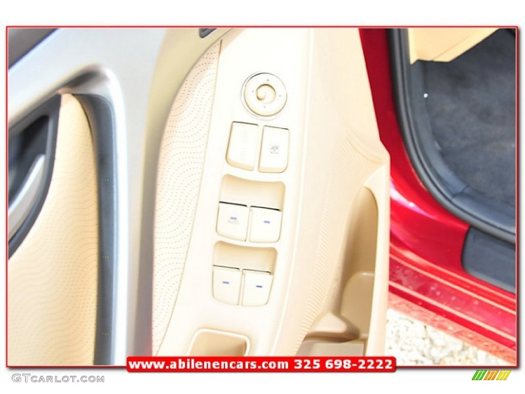 2013 Elantra Limited - Sparkling Ruby / Beige photo #15