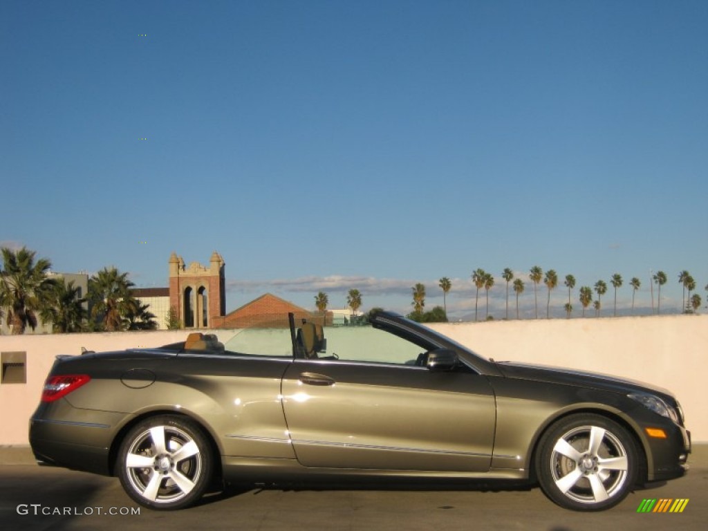 2013 E 350 Cabriolet - Olivine Grey Metallic / Natural Beige/Black photo #3
