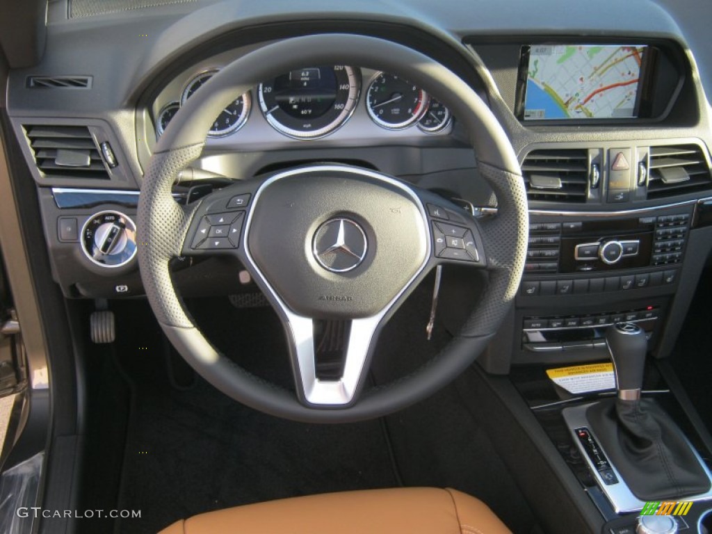2013 E 350 Cabriolet - Olivine Grey Metallic / Natural Beige/Black photo #7
