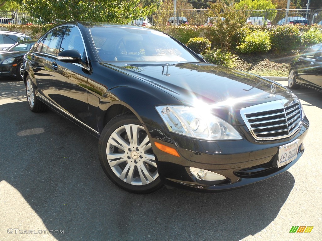 2008 S 550 Sedan - Black / Black photo #1