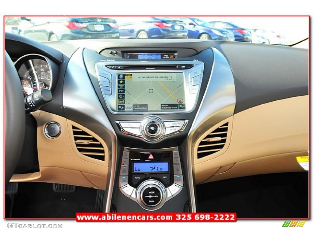 2013 Elantra Limited - Sparkling Ruby / Beige photo #29