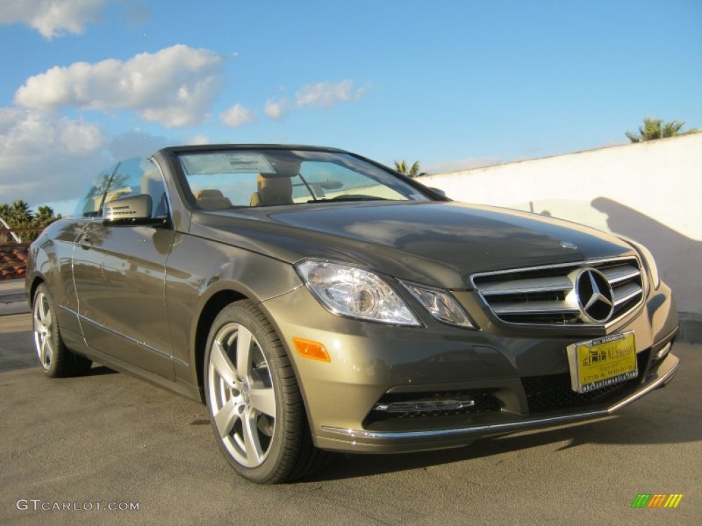 2013 E 350 Cabriolet - Olivine Grey Metallic / Natural Beige/Black photo #11