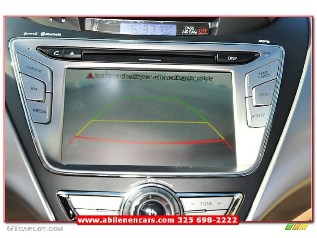 2013 Elantra Limited - Sparkling Ruby / Beige photo #31