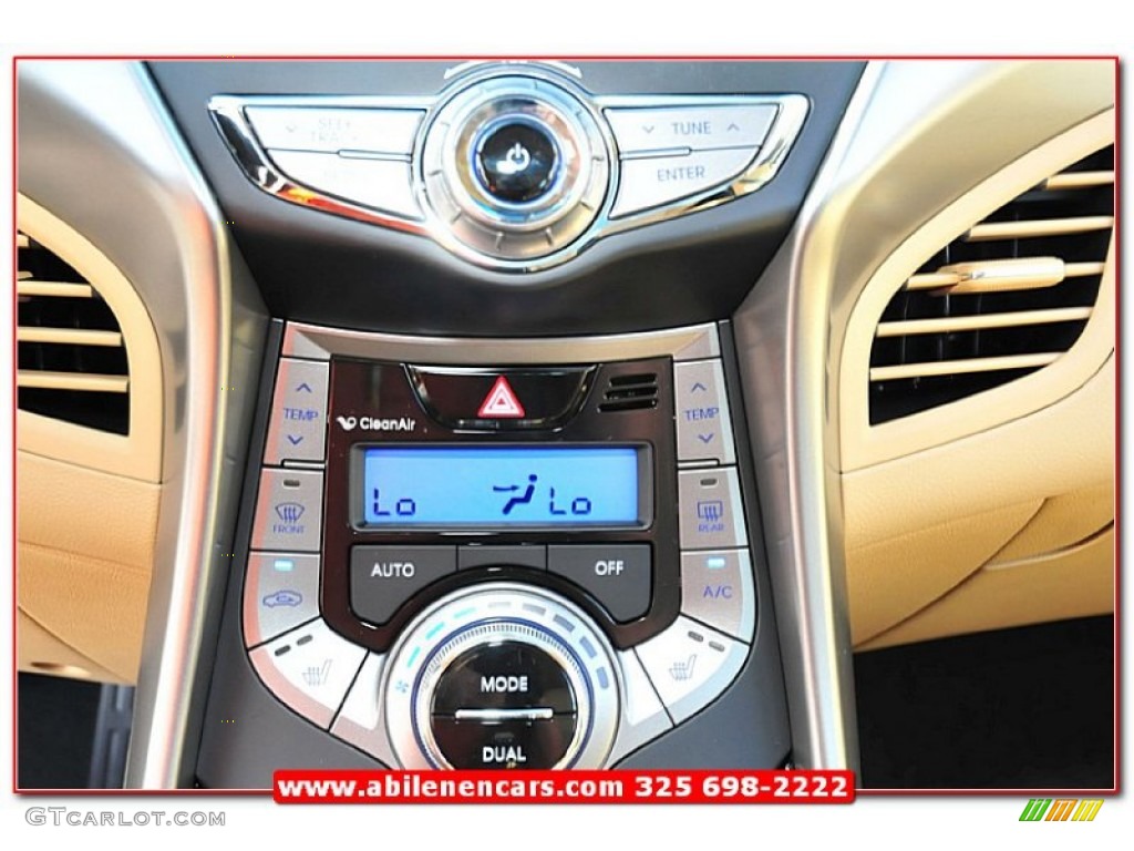 2013 Elantra Limited - Sparkling Ruby / Beige photo #32