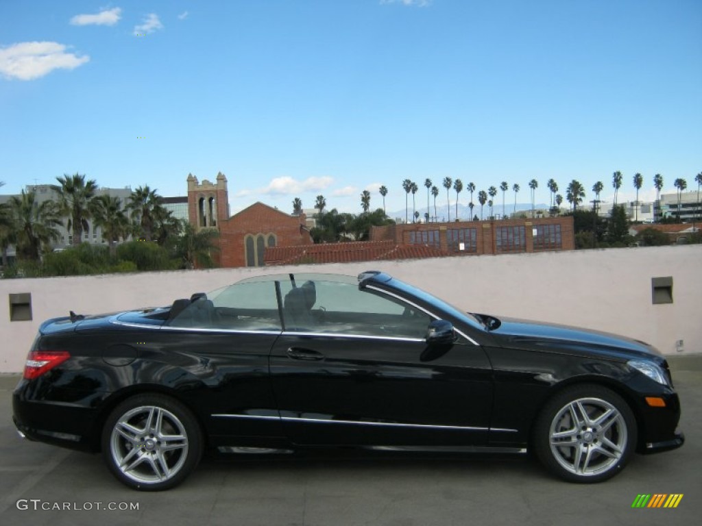 Black 2013 Mercedes-Benz E 550 Cabriolet Exterior Photo #75877271