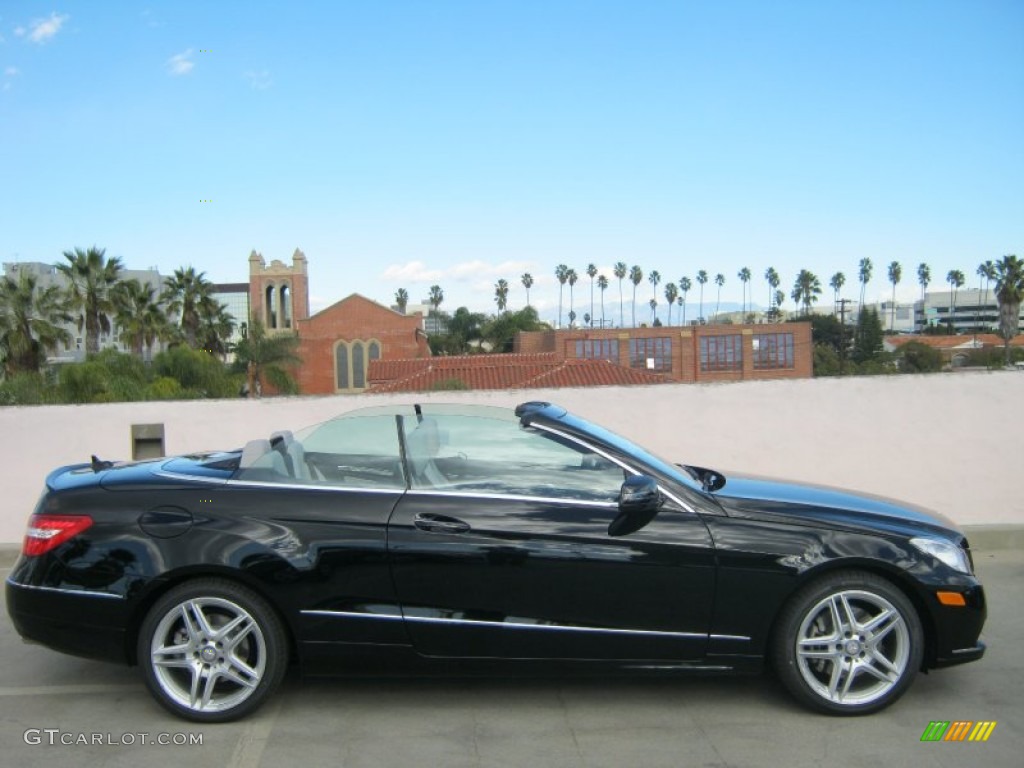 Black 2013 Mercedes-Benz E 350 Cabriolet Exterior Photo #75877475