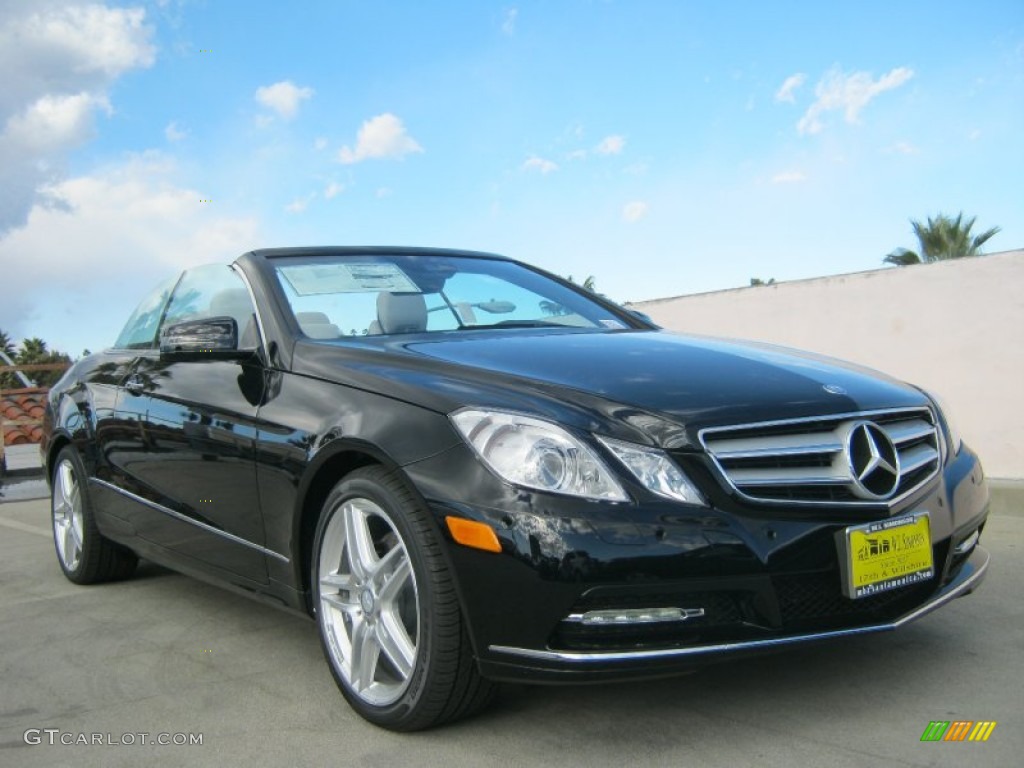Black 2013 Mercedes-Benz E 350 Cabriolet Exterior Photo #75877544