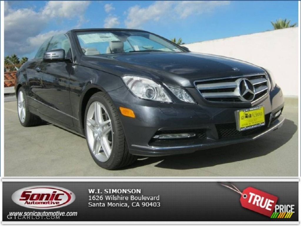 2013 E 350 Cabriolet - Steel Grey Metallic / Ash/Dark Grey photo #1