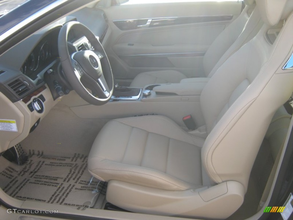 2013 E 350 Coupe - Lunar Blue Metallic / Almond/Mocha photo #7