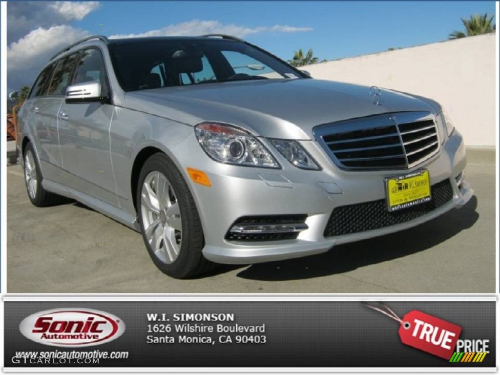 2013 E 350 4Matic Wagon - Iridium Silver Metallic / Black photo #1