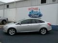 2013 Ingot Silver Ford Focus SE Sedan  photo #2