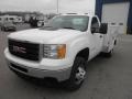 Summit White - Sierra 3500HD Regular Cab 4x4 Utility Truck Photo No. 3