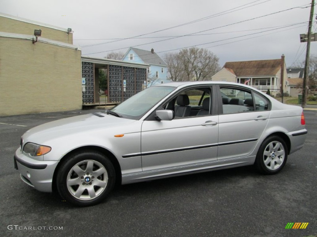2004 3 Series 325xi Sedan - Titanium Silver Metallic / Grey photo #1