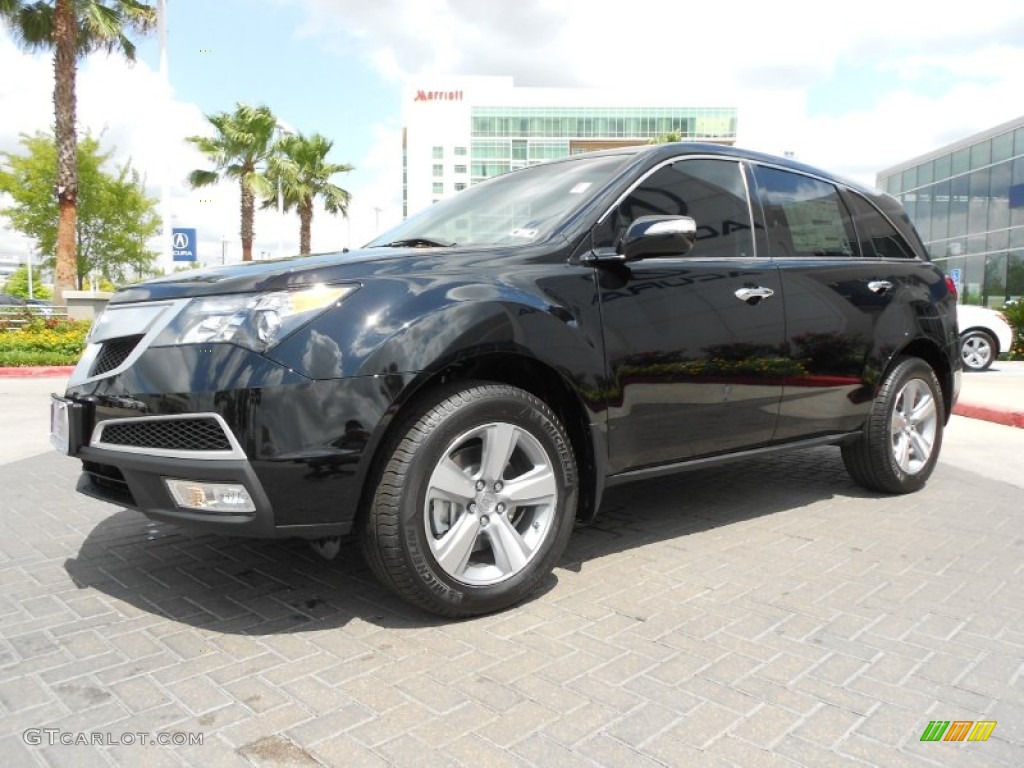 Crystal Black Pearl 2012 Acura MDX SH-AWD Technology Exterior Photo #75882788