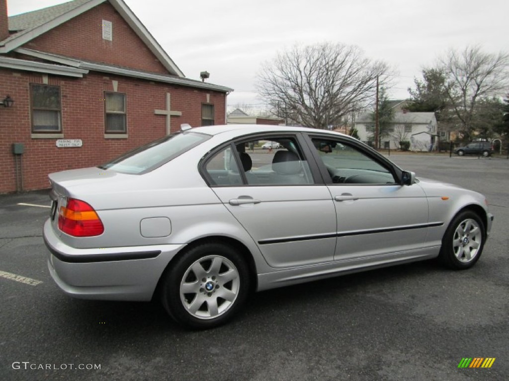 2004 3 Series 325xi Sedan - Titanium Silver Metallic / Grey photo #7