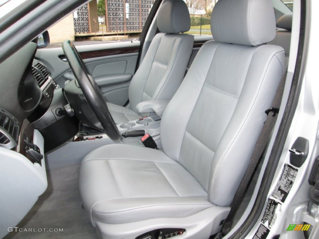 2004 3 Series 325xi Sedan - Titanium Silver Metallic / Grey photo #13