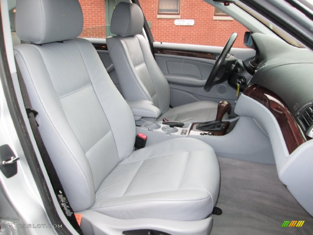 2004 3 Series 325xi Sedan - Titanium Silver Metallic / Grey photo #14