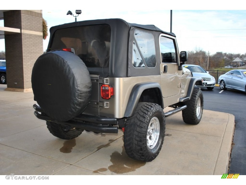 2004 Wrangler X 4x4 - Light Khaki Metallic / Dark Slate Gray photo #7