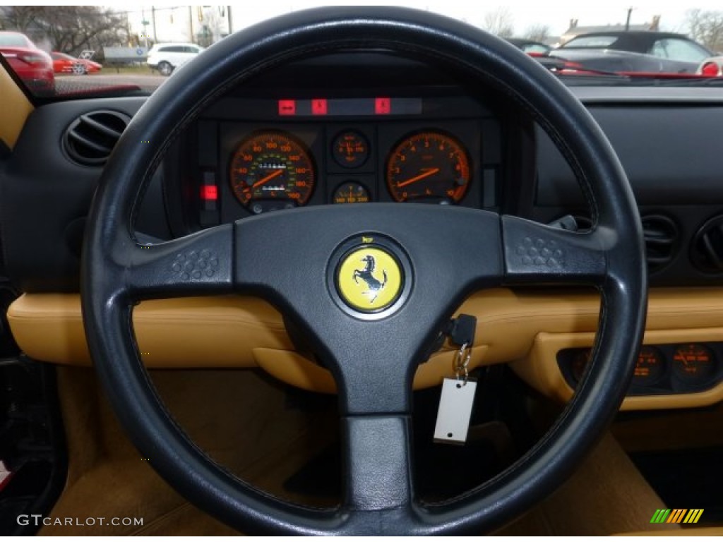 1993 Ferrari 512 TR Standard 512 TR Model Tan Steering Wheel Photo #75884444