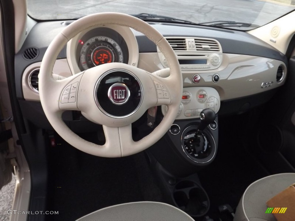 2012 500 Lounge - Mocha Latte (Light Brown) / Tessuto Beige-Nero/Avorio (Beige-Black/Ivory) photo #9