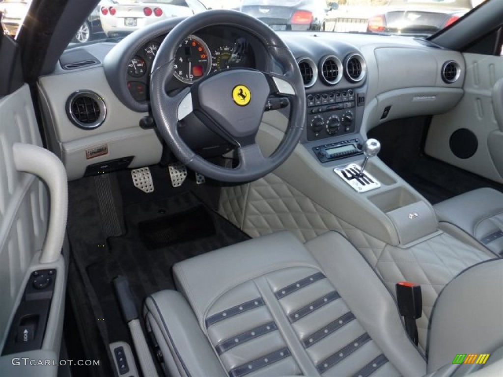 Gray 2-Tone Interior 2002 Ferrari 575M Maranello Standard 575M Maranello Model Photo #75885045
